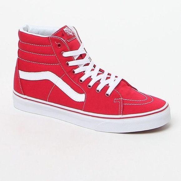 red van high tops